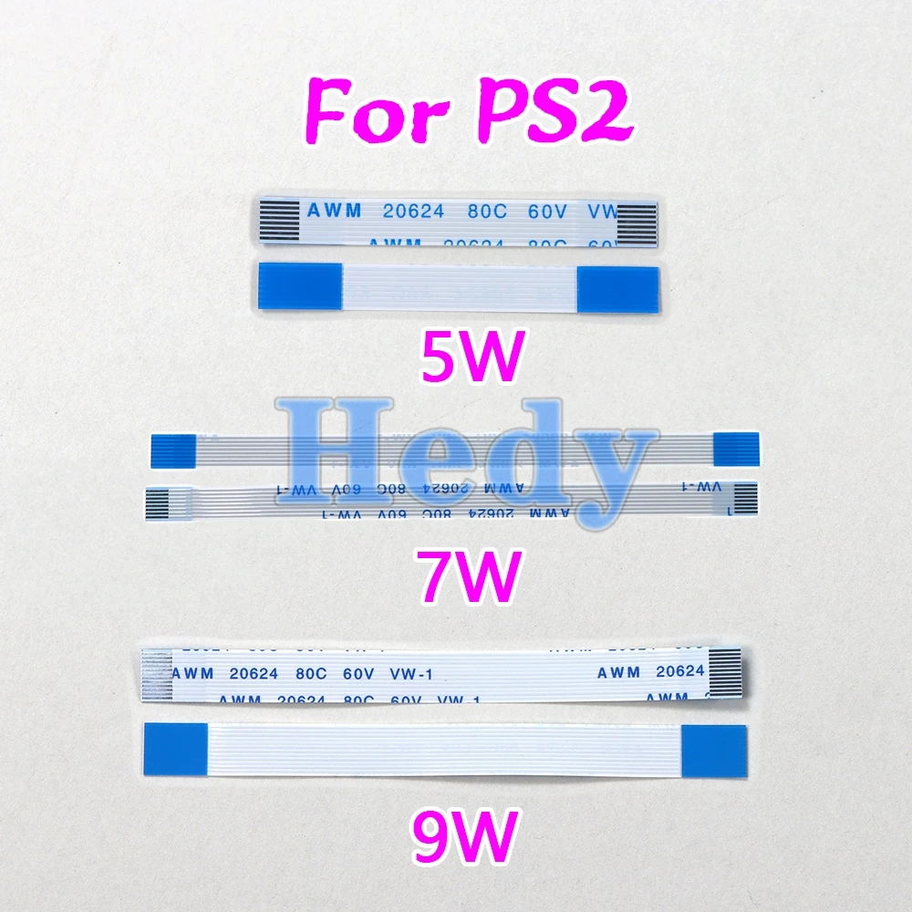 10 Uds 3W 5W 7W 9W Cable de cinta de interruptor de reinicio de energía para PS2 30000 50000 70000 90000 interruptor de encendido/apagado reparación de Cable plano
