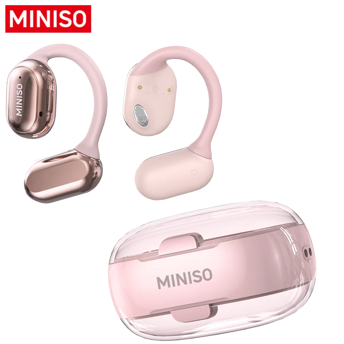 MINISO-auriculares inalámbricos X39, cascos con Bluetooth 5,4, impermeables IPX5, con micrófono y sonido HIFI