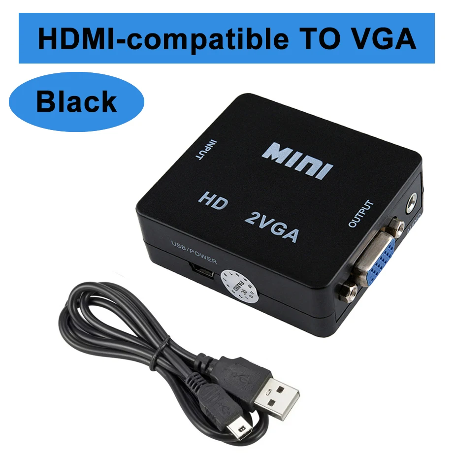 Black HDTV to VGA