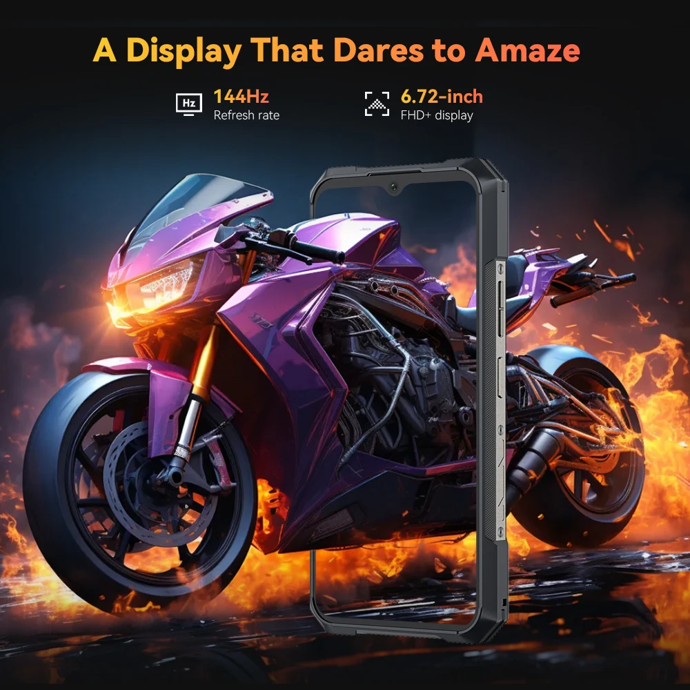 [Estreno mundial] CUBOT KINGKONG X PRO, robusto telefono Smartphone 5G, Dimensity 8200, 4nm, 3,1GHz, Pantalla de 6,72" a 144Hz, Batería de 10200mAh, 24GB RAM (12+12GB ampliados), 256GB ROM, Cámara de 100MP,5G movil NFC - imagen 5