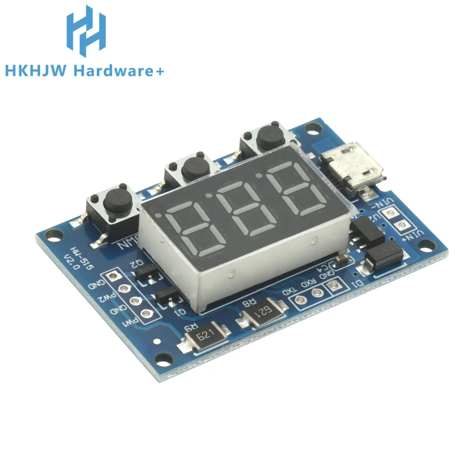 DC 5-30V Micro USB 5V potencia independiente PWM generador de 2 canales de doble vía Digital LED ciclo de trabajo Módulo de frecuencia de pulso - imagen 2