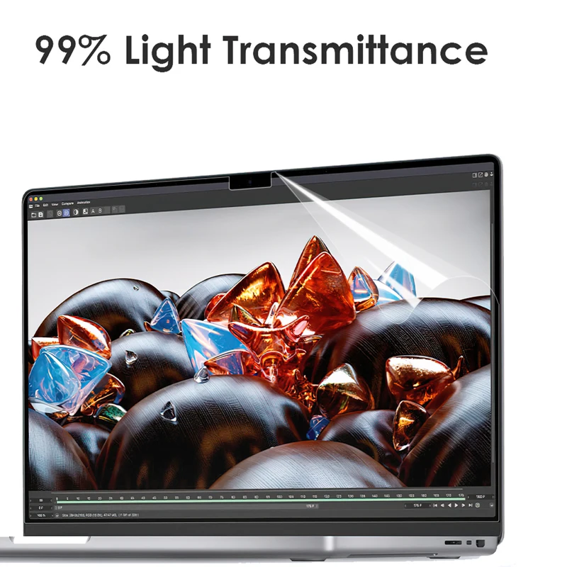 Protector de pantalla para MacBook HD, película suave para Air 13 pulgadas M1 M2 Pro 13 14 15 16 pulgadas, barra táctil Max, accesorios protectores - imagen 3