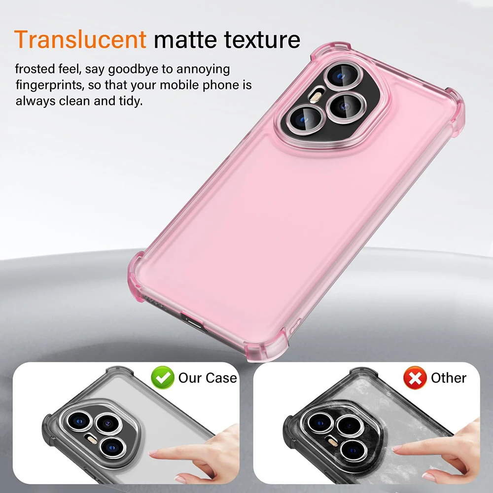 Funda suave de silicona fuerte a prueba de golpes para Samsung Galaxy S25 S24 S23 S21 FE S22 Ultra Color caramelo cubierta transparente mate S25Edge Shell - imagen 3
