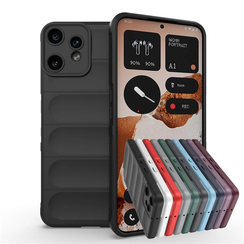 Para nada CMF Phone 2 Pro funda para nada CMF Phone 2a 3a 1 2 Pro funda de goma a prueba de golpes parachoques protector de silicona suave