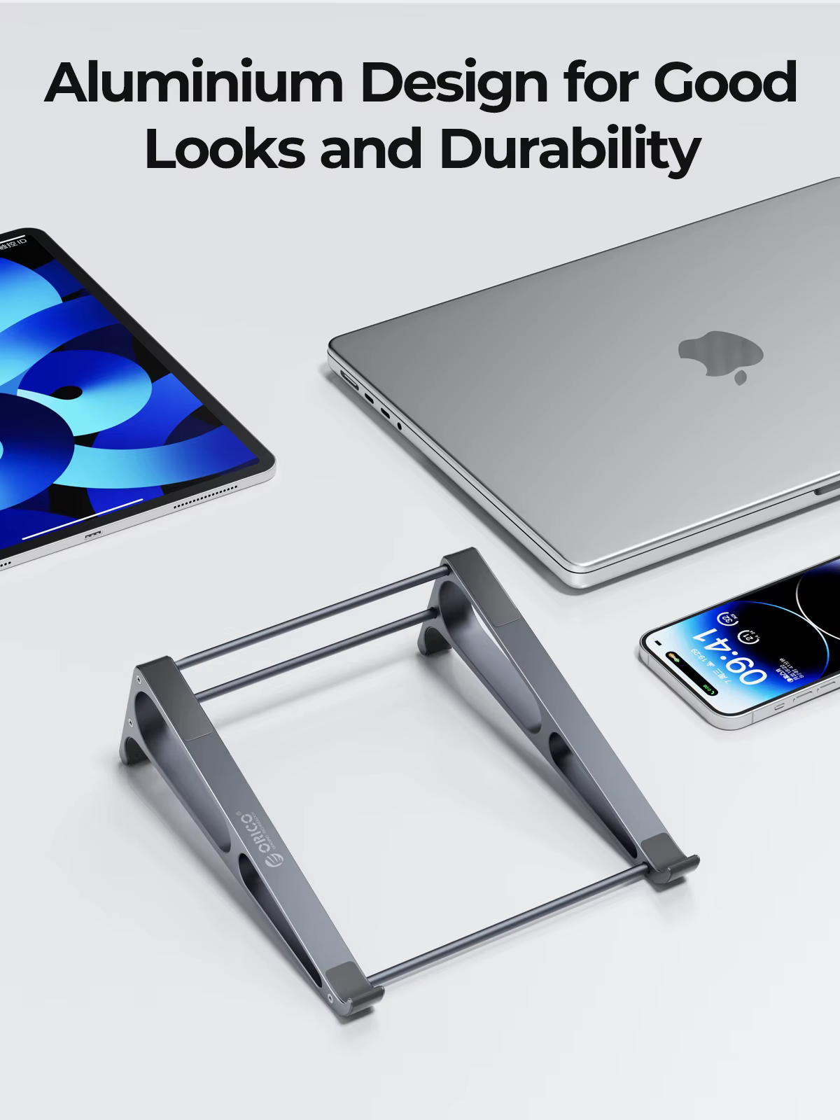 ORICO Soporte Vertical Portátil 2en1 Aluminium Macbook PC - imagen 2