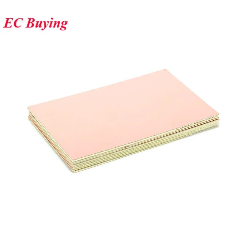1 unidad-10 Uds FR4 PCB 10x15cm placa chapada en cobre de un solo lado DIY PCB Kit placa de circuito laminado 10*15cm 100mm 150mm 1,5mm fibra de vidrio - imagen 3