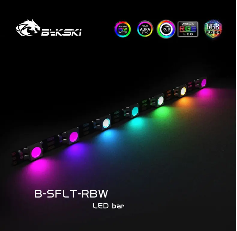 Bykski 5V 3pin A-RGB tira suave no impermeable/tira de luz LED uso para CPU GPU bloque/bomba/placa de vía fluvial reemplazo D-RGB - imagen 5