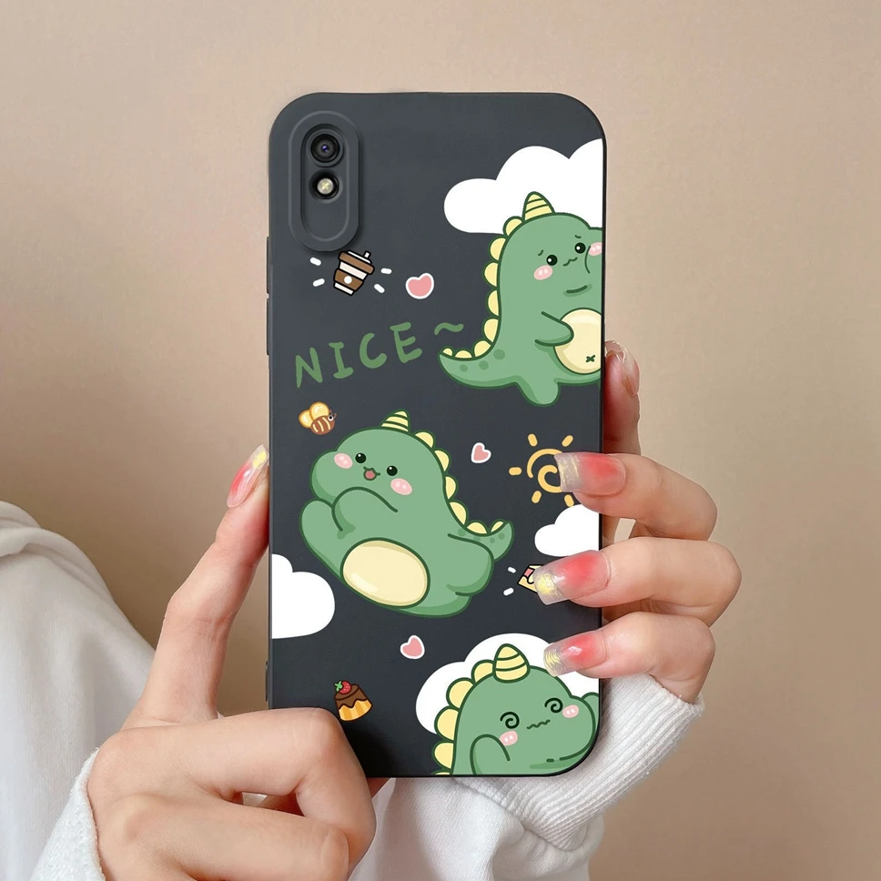 Funda de teléfono para xiaomi Redmi 9, carcasa trasera líquida suave con gesto de corazón, a la moda, 9A, 9AT, 9C - imagen 5