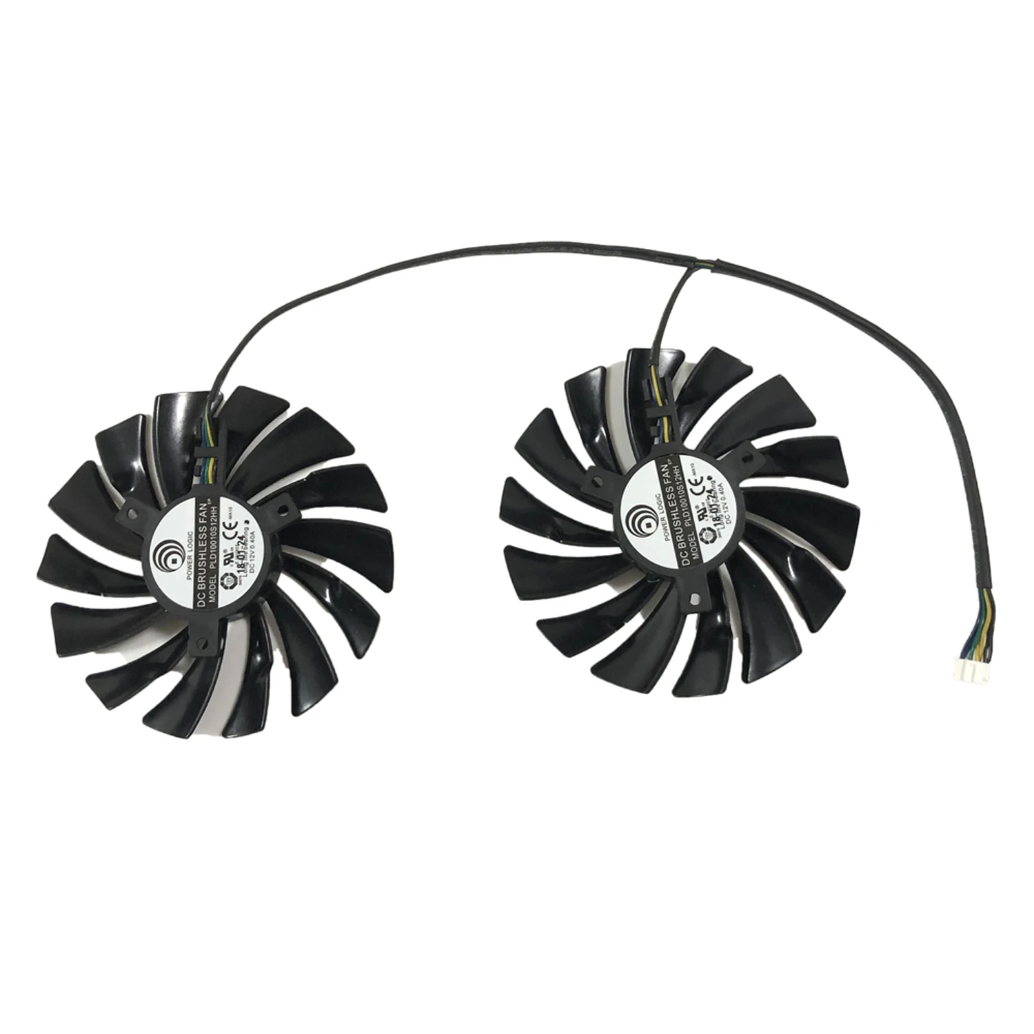 2 unids/set VGA GPU ventilador, PLD10010B12HH PLD10010S12HH, para MSI GTX 960 950 GAMING, GTX1080 1070 1070Ti Armor, refrigeración de tarjetas gráficas - imagen 3