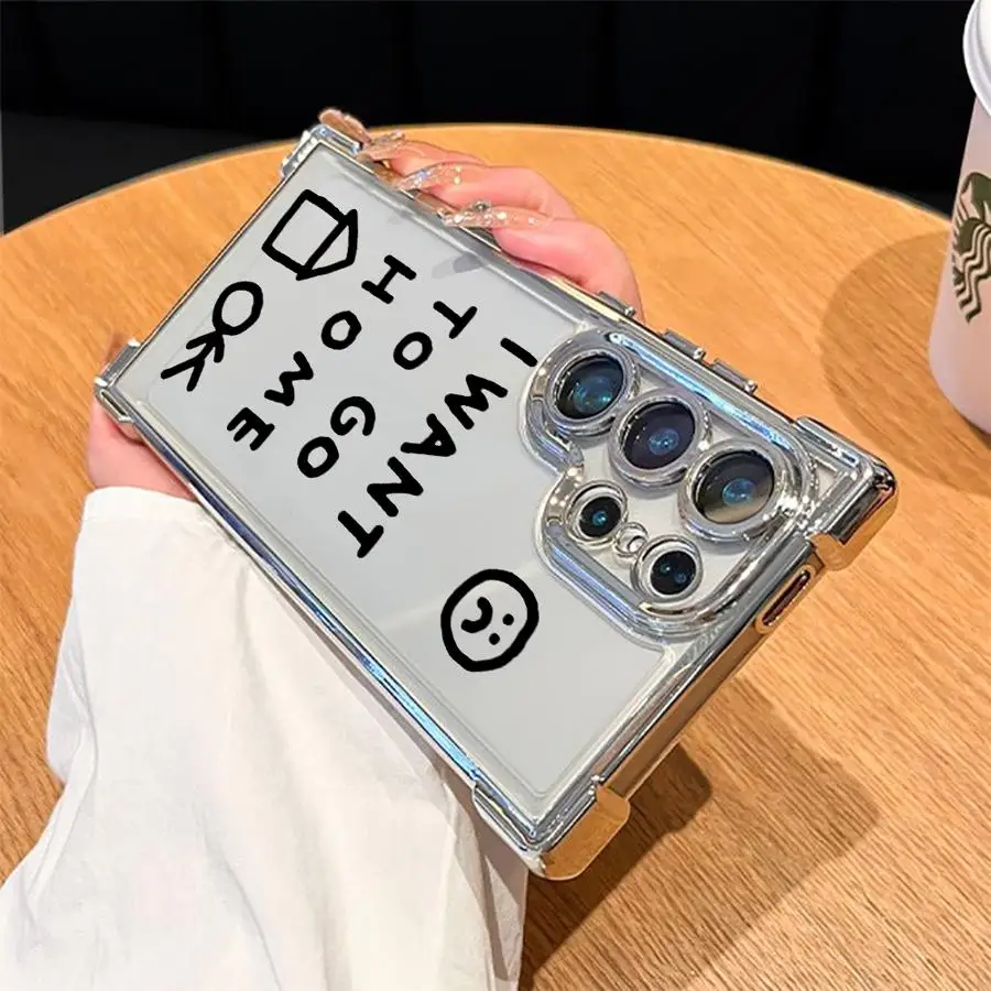 Funda para Samsung Galaxy S23 S21 Plus S25 Edge S24 S22 Ultra S20 FE Funda suave Quiero ir a casa - imagen 3