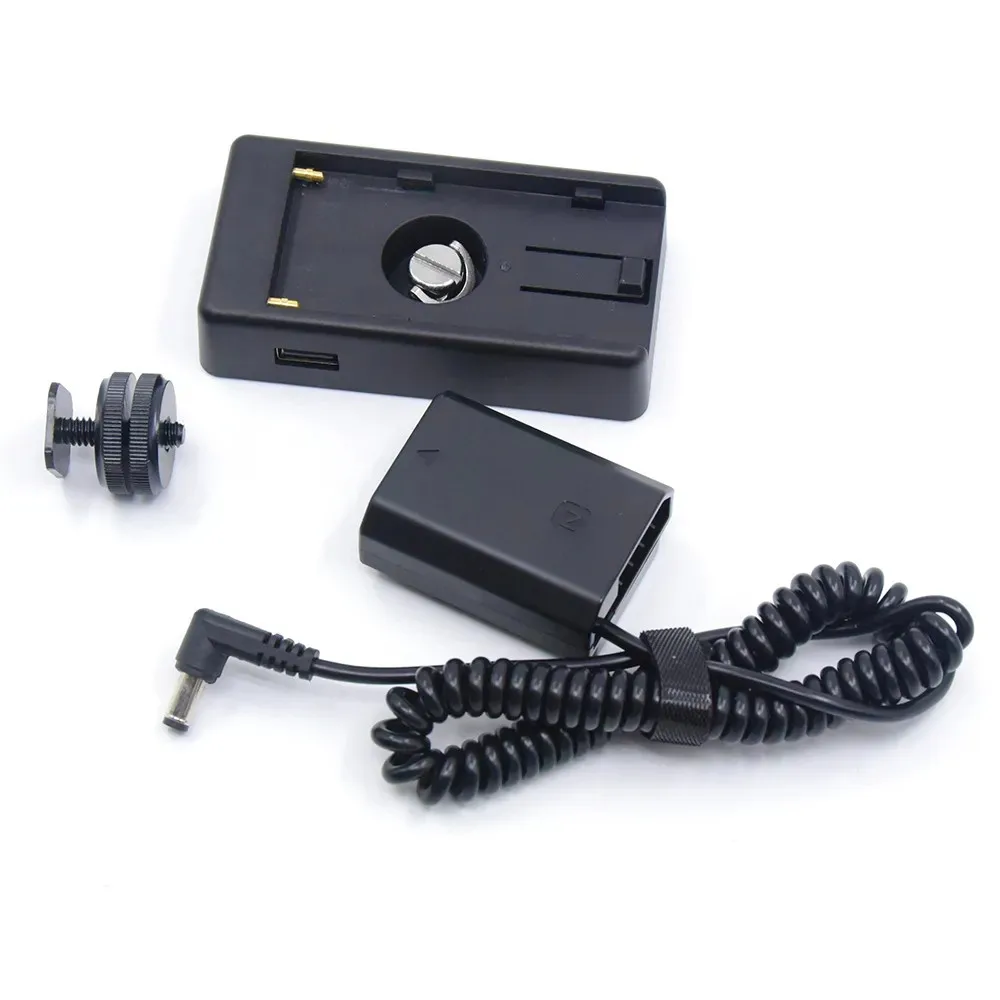 Batería ficticia NP-FZ100 NPFZ100, Kit de placa adaptadora NP F970, F960, F750, F550, para Sony Alpha A1, A9, FX30, 7M3K, 7RM3, A7R5, A6600, A7M4 - imagen 2