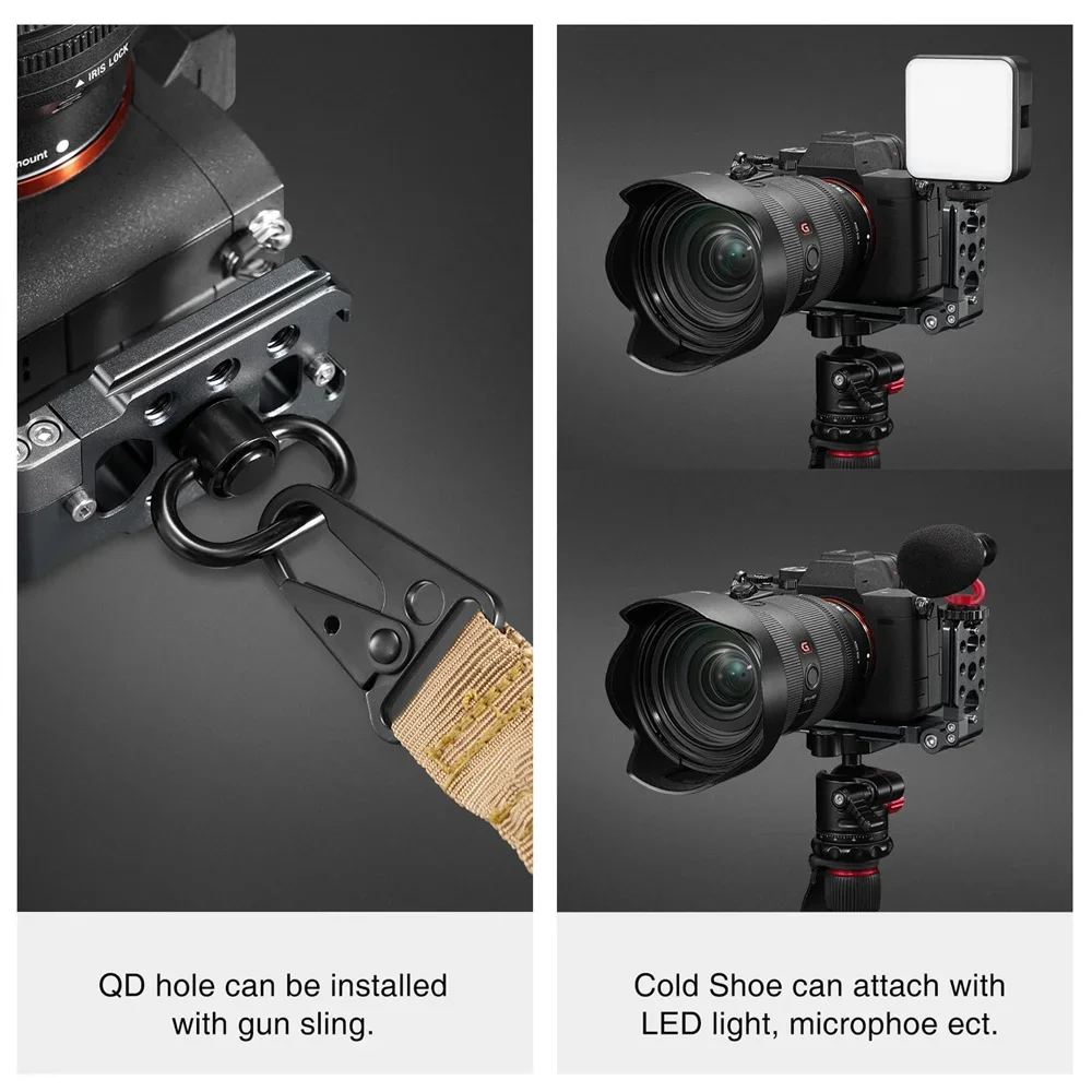 Soporte en L Camolo de liberación rápida - Placa Arca plegable para disparo vertical/horizontal, compatible con Sony Canon Nikon Fuji - imagen 4