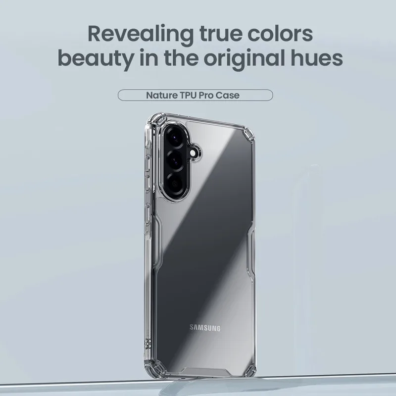 Para Samsung Galaxy A56 5G Funda NILLKIN Nature Pro PC dura a prueba de golpes + TPU contraportada transparente - imagen 5