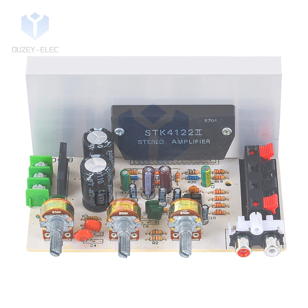 DX-0408 50W 50W 2,0 Canales Subwoofer Tablero Del Amplificador de Alta Potencia Potenciómetro de Volumen STK Película Gruesa Serie Estéreo amplificador