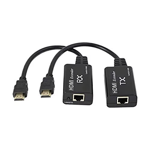 Extensor HDMI sobre Cat5e largo alcance Full HD con PoC incluye Cable - imagen 3