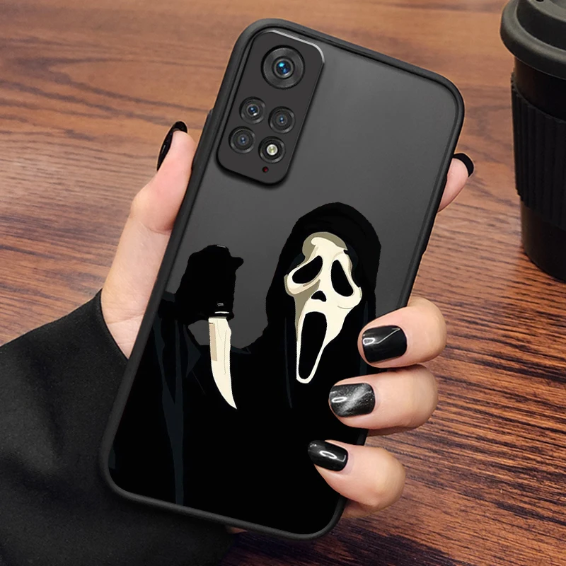 Funda trasera de teléfono Ghost g-grim r-reaper, dibujos animados esmerilados translúcidos para Redmi 8, 3, 9A, 9C, 9AT, 9, 9T, 13R, 10A, 10C, 10, 11A, 12C, 12, 13C, 5G - imagen 3
