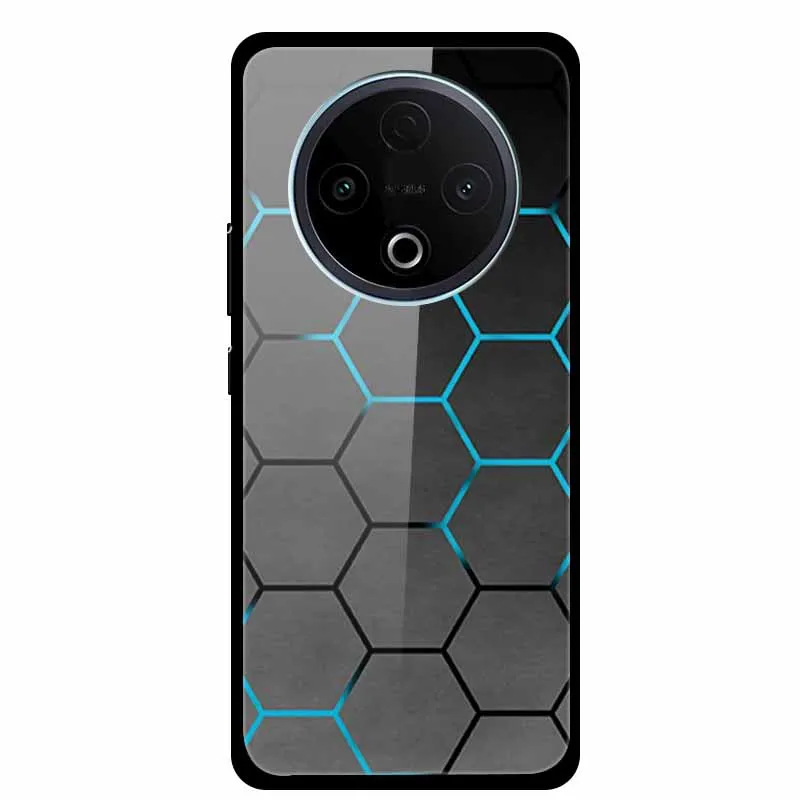 Funda de teléfono de cristal para Vivo Y500 5G 6,77 "V2506A cubierta trasera dura templada de lujo para Vivo Y400 5G Coque Y 400 carcas de Funda de moda - imagen 2