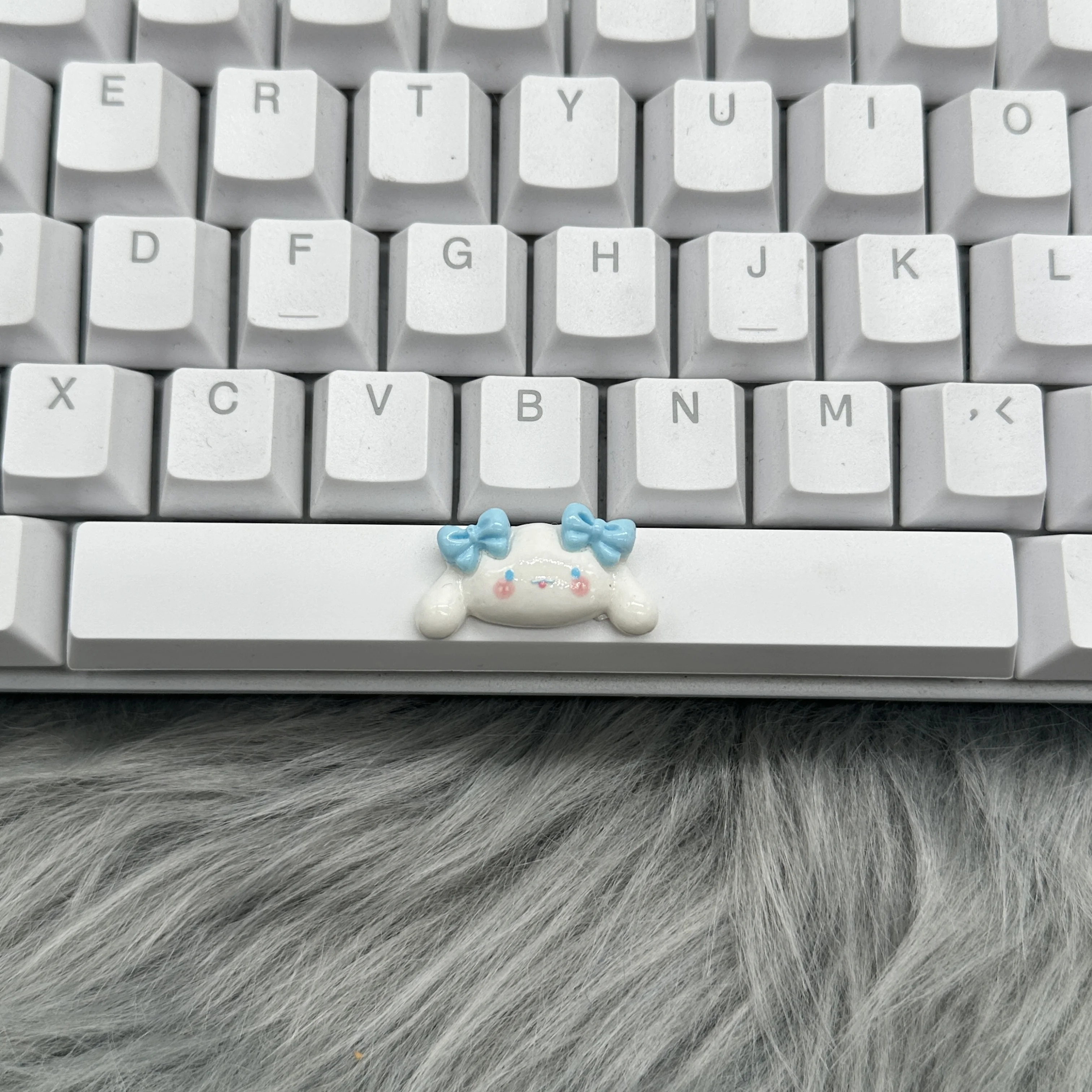 DIY lindo niña Keycap 6.25u barra espaciadora Keycap Teclado mecánico cumpleaños Keycap oferta de regalo - imagen 5