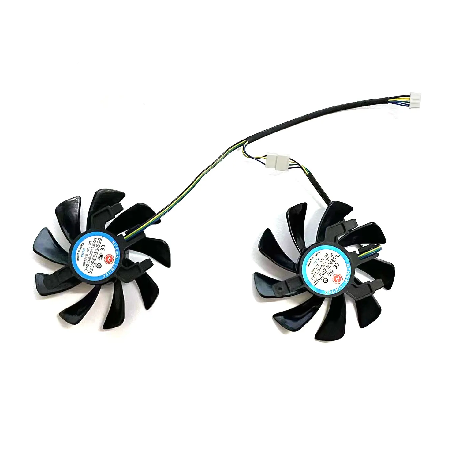 Nuevo 85MM 4PIN FDC12HD9-C T 129215 Ventilador GPU SU RX 580 para tarjeta gráfica Sapphire RX 580 2048SP 8G D5 - imagen 4