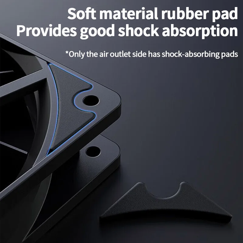 ID-COOLING XF-120-K Simplicidad Eficiencia PC Gamer Ventilador con cubierta de computadora 12V 4Pin PWM Ajuste de velocidad Ventilador de enfriamiento serializable - imagen 3