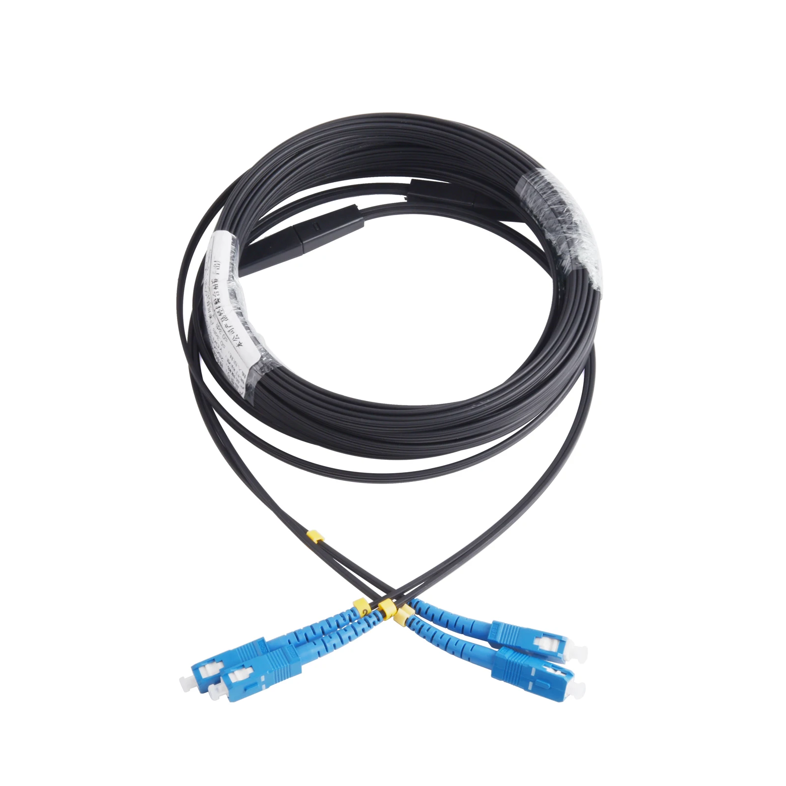 Cable de fibra óptica UPC 2 SC a 2 SC, Cable óptico de extensión exterior de 2 núcleos monomodo, Cable de conexión Simplex 50M/60M/70M/80M/90M/100M - imagen 4