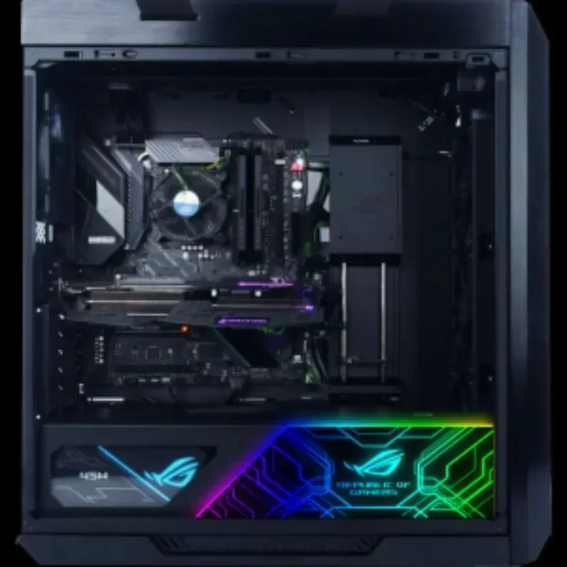ROG GX601 funda RGB Panel de iluminación personalizable Strix Helios PSU GPU soporte ARGB tablero de luz MOD PC Gamer placa AURA SYNC - imagen 5