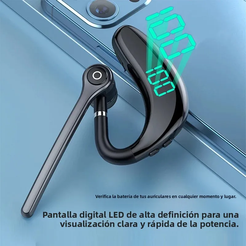 Auriculares inalámbricos Bluetooth con micrófono, auriculares manos libres con cancelación de ruido para hablar, audífonos de conducción de negocios - imagen 5