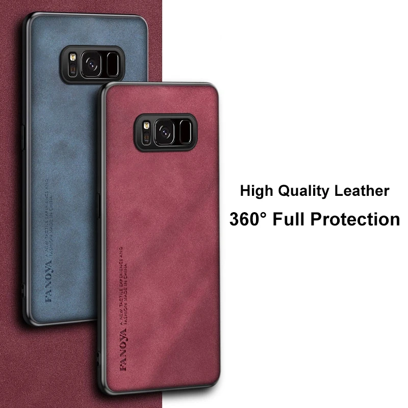 Para Samsung Galaxy S8 Plus funda de lujo de cuero PU funda de teléfono para Samsung S8 S8Plus contraportada TPU silicona protección a prueba de golpes - imagen 3