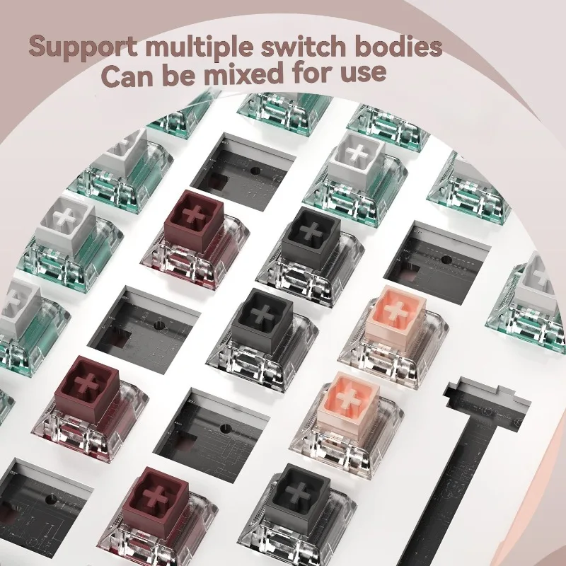 Varmilo 75HE teclado con interruptor magnético personalizado con cable modo único RGB junta intercambiable en caliente Teclado mecánico ergonómico para juegos - imagen 2