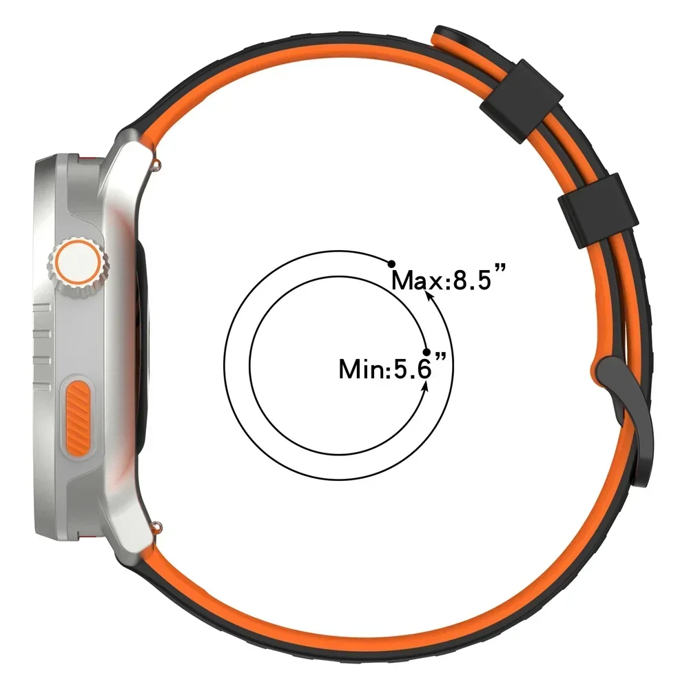 Correa de silicona de 22mm para Amazfit BALANCE 2/Bip 6 5 correa para Amazfit GTR 4 3 pro 2 2e/Stratos 3 2 2S/CHEETAH correa de reloj transpirable - imagen 5