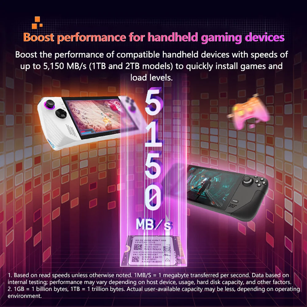 Unidad de estado sólido Western Digital WD SN740 2TB 1TB SSD M.2 2230 Gen4 PCIe 4,0 X4 NVMe para Steam Deck Microsoft Surface ProX - imagen 3