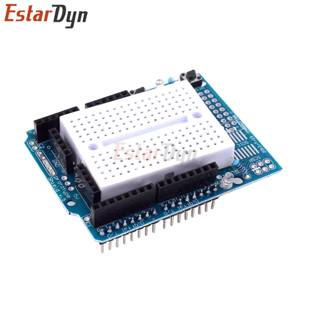UNO Proto Shield con placa de pruebas SYB-170, placa de expansión para proyectos de bricolaje Arduino y creación de prototipos electrónicos - imagen 5
