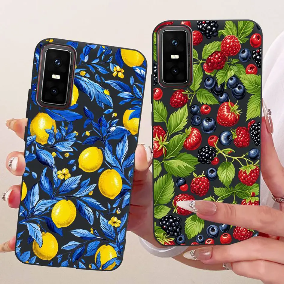 Para Infinix GT 30 Pro Funda X6873 Popular flor parachoques suave silicona cubierta negra para Infinix GT 10 Pro X6739 Funda GT10Pro Shell - imagen 3