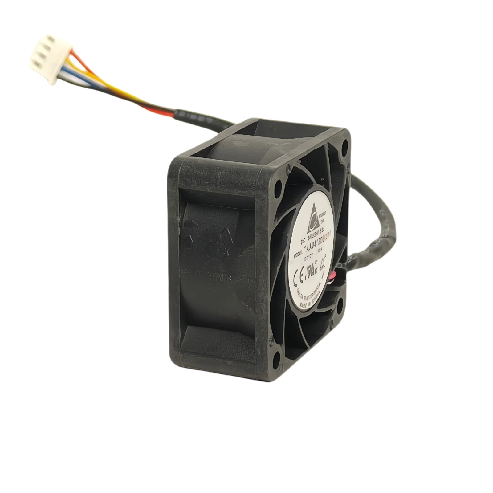 Delta TAA0412DDX01 Ventilador de refrigeración con doble rodamiento de bolas de 40x40x20 mm - Ventilador con cubierta de PC de alta velocidad de 12 V, 0,9 A, 15600 RPM con PWM de 4 pines - imagen 2