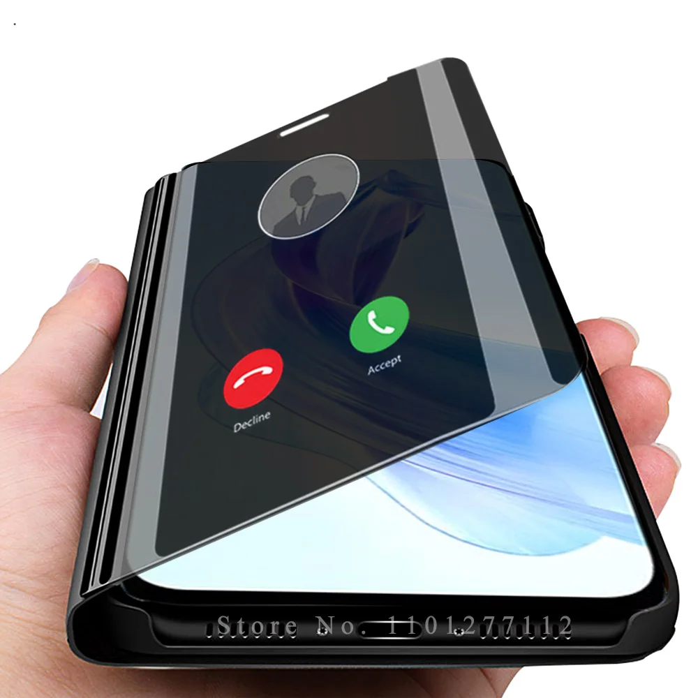 Funda de cuero con tapa para Honor 90 Lite, carcasa con espejo retrovisor inteligente, Honer 90 Lite, Honor 90lite 5G, soporte magnético para libros