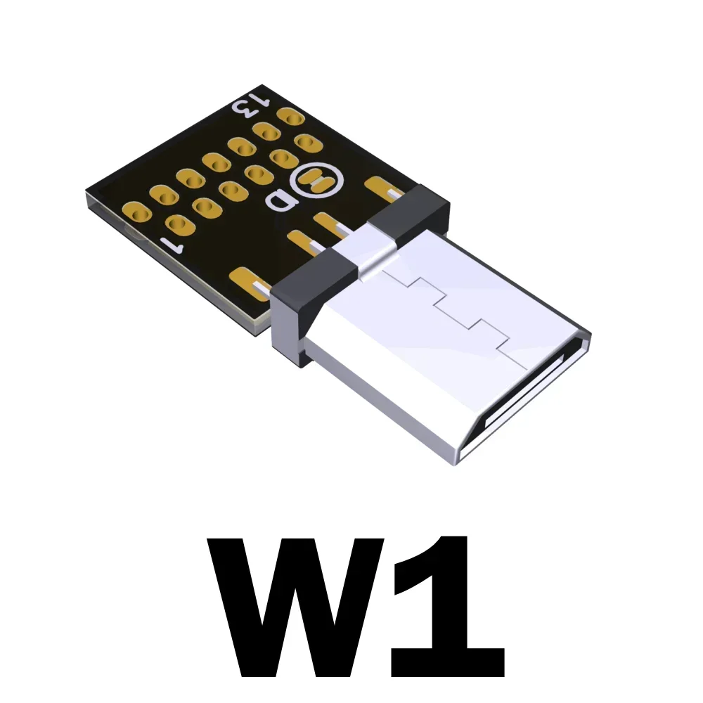 Adaptador Micro USB 2,0 3,0 DIY, placa PCB de 8 pines y 13 pines, enchufes de USB-B arriba, izquierda, derecha, conector USB Micro-USB macho hembra en ángulo de 90 - imagen 5