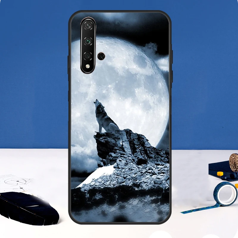 Moon Roaring Wolf Case For Huawei Nova Y90 Y91 Y60 Y61 Y70 10 9 SE 11 Pro 5T 11i 8i 3i P20 P40 P30 Lite Cover - imagen 4