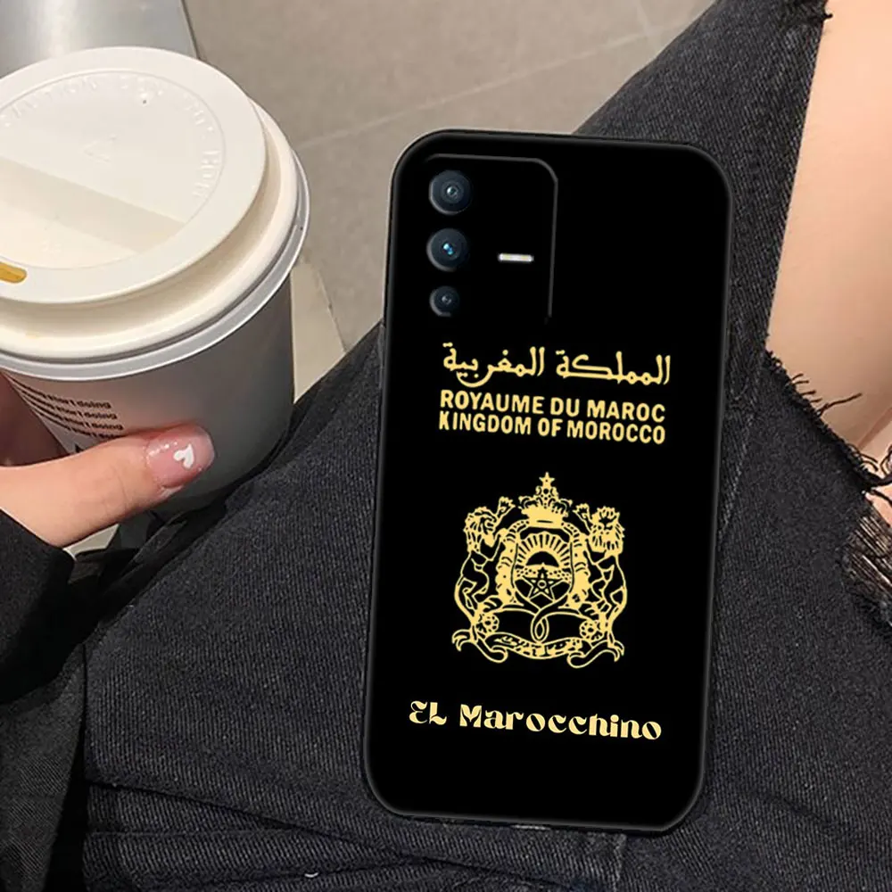 Funda de teléfono con foto personalizada para pasaporte con bandera de Marruecos para VIVO V50 V40 S1 V15 V17 V20 V21 V23 V23E V25 V25E V27 V27E V29 V29E V30 - imagen 5
