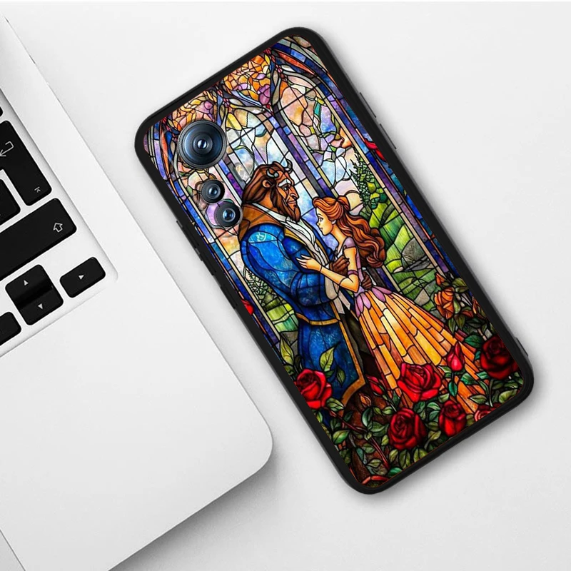 La Bella y La Bestia Disney para Xiaomi Mi 14 13T 13 12T 12 11T 11i 11 10T 10 Pro Lite Ultra 5G funda de teléfono negra de TPU - imagen 3