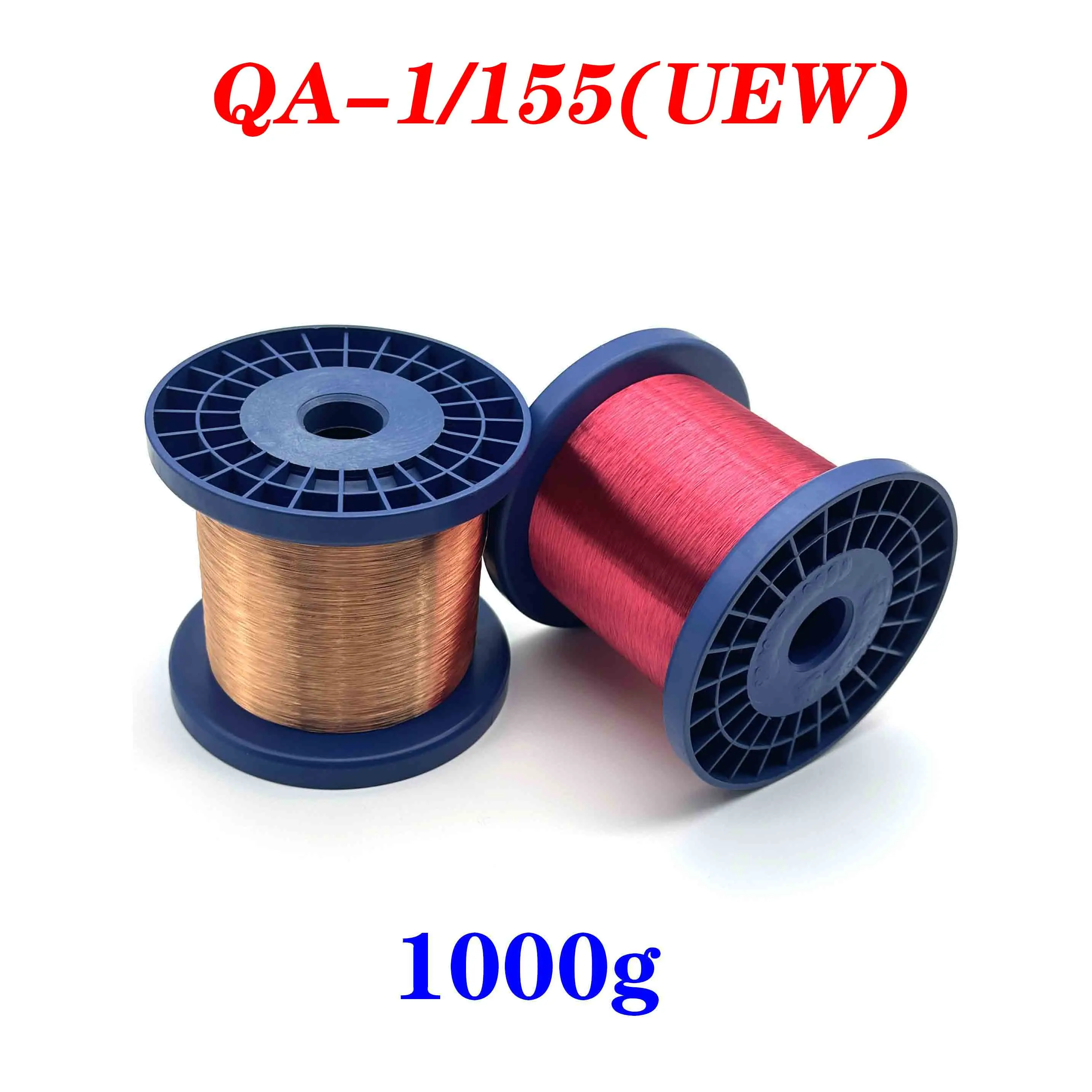 1 rollo de alambre de cobre de 1000g, alambre magnético de 0,04 ~ 0,14mm, alambre de cobre lacado, alambre de bobinado de cobre esmaltado QA-1/155(UEW) - imagen 3