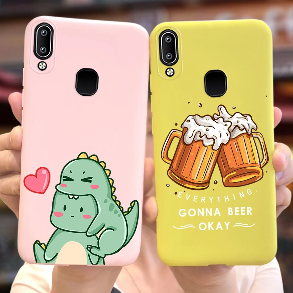Funda de silicona para Vivo Y91 Y91i, carcasa bonita de dibujos animados a la moda, para Y95 1807 1816, Y91i Y 91 i VivoY91 - imagen 2
