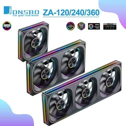 Jonsbo ZA-120 Ventilador ARGB 120mm PWM – Efecto Espejo Infinito