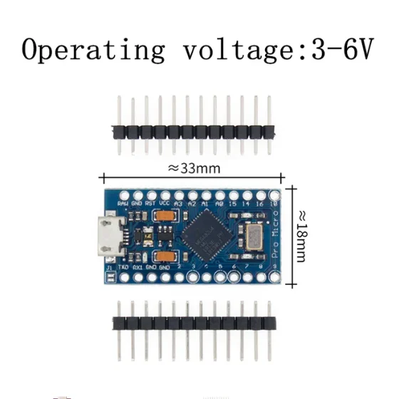 Pro Micro utiliza atmega32u4, actualización auto usb, placa de desarrollo de microcontrolador de 5V/16M para cargador de arranque Arduino - imagen 2