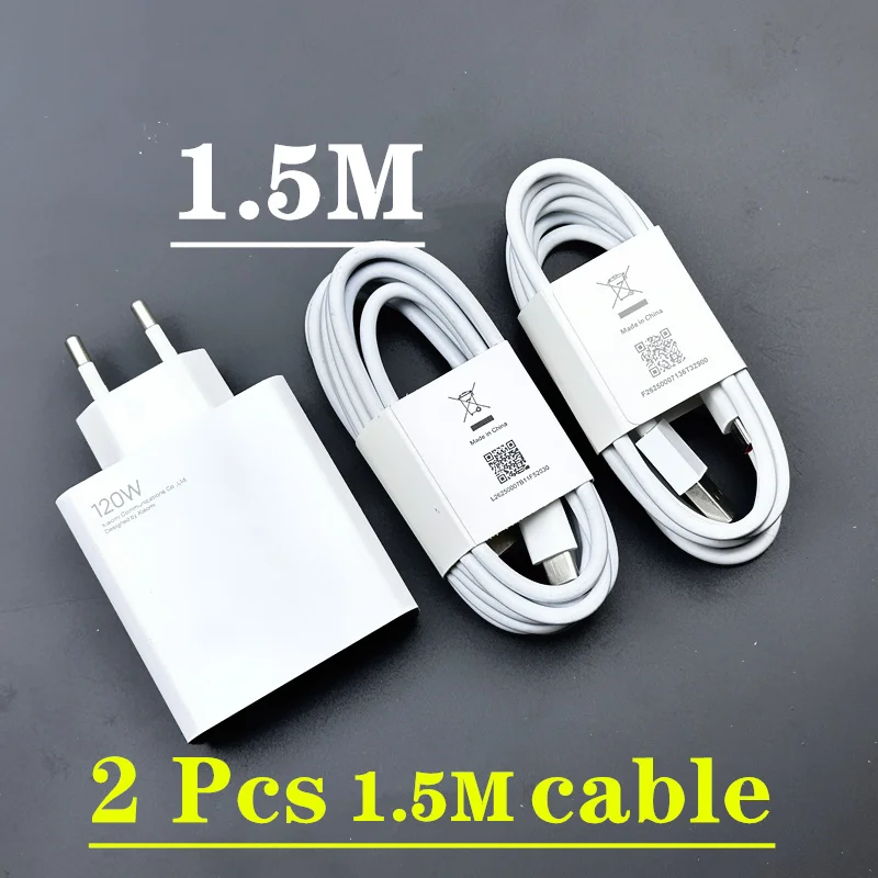 EU  2PCS 1.5M cable