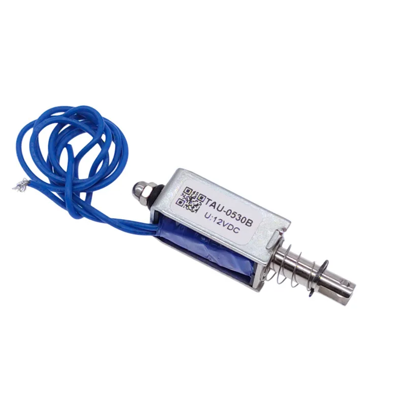 Electroimán de marco tipo tracción DC 6V 12V 24V TAU-0530 TAU-0530B imán de solenoide lineal viaje 10mm fuerza de mantenimiento 700g - imagen 5