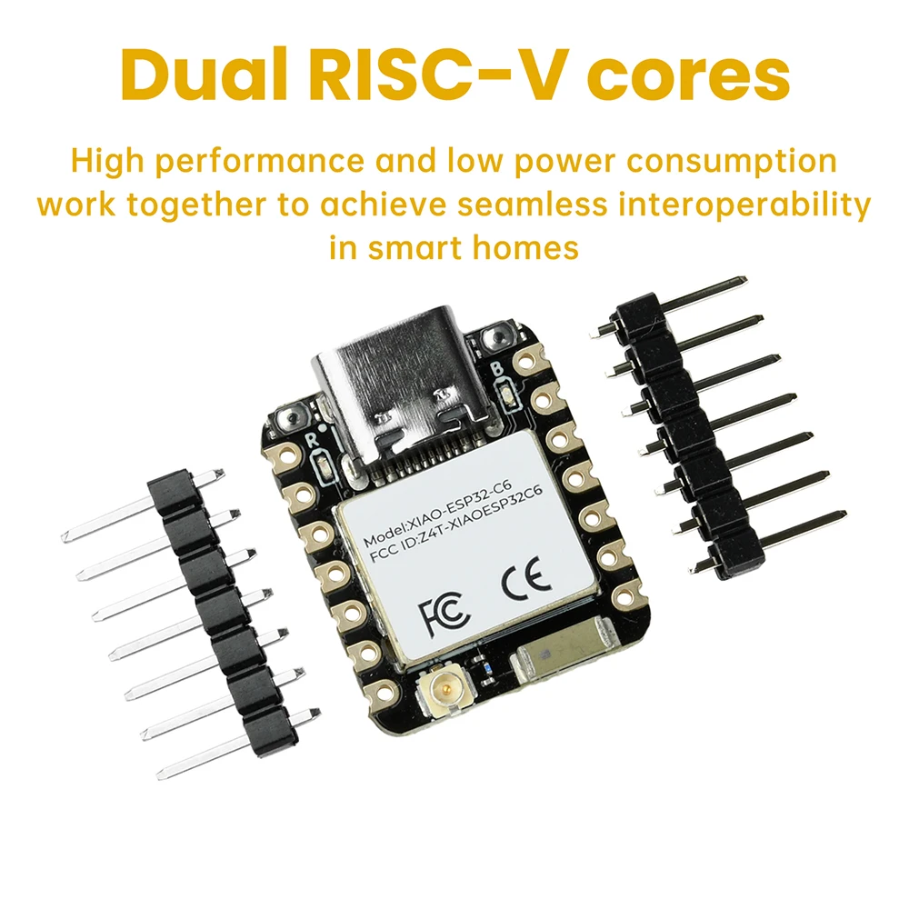 Placa de desarrollo IoT ESP32-C6, microcontrolador de módulo WiFi y Bluetooth para interfaz Zigbee Smart Home IoT tipo C - imagen 3