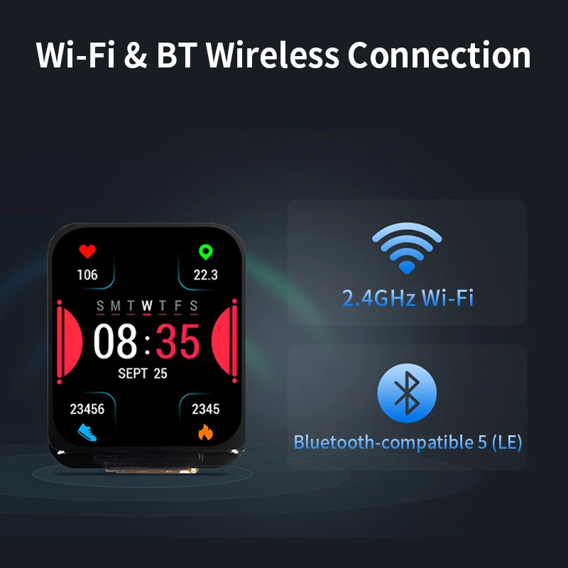 Placa de desarrollo de ESP32-S3, pantalla táctil capacitiva de 1,69 pulgadas, 240x280 píxeles, 262K, Color con Sensor giroscopio acelerómetro - imagen 3