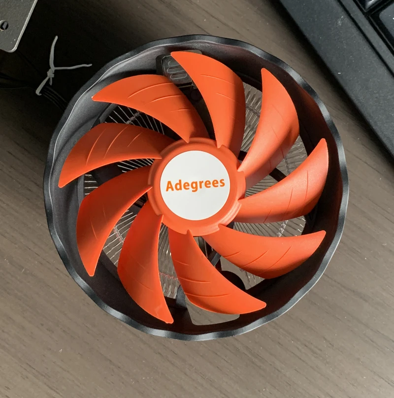 Refrigerador de aire de CPU, radiador de PC silencioso de 3 pines para Intel LGA 2011 X79 X99 1150 1151 1155 1156 1200 1700 1366 AMD AM3 AM4, ventilador de refrigeración - imagen 4