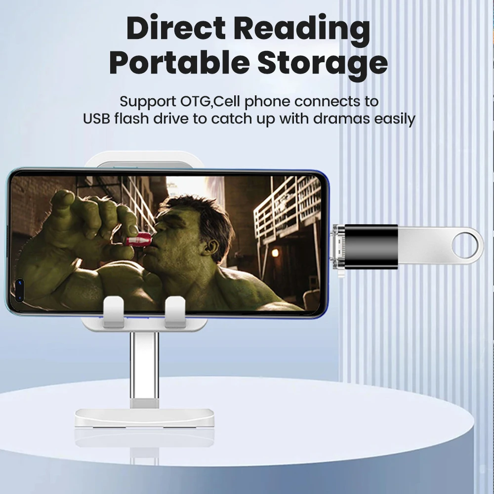 Elough 1 uds/2 uds/5 uds USB3.0 a tipo C adaptador de teléfono móvil adaptador OTG para iphone15 16 convertidor Huawei Xiaomi - imagen 4