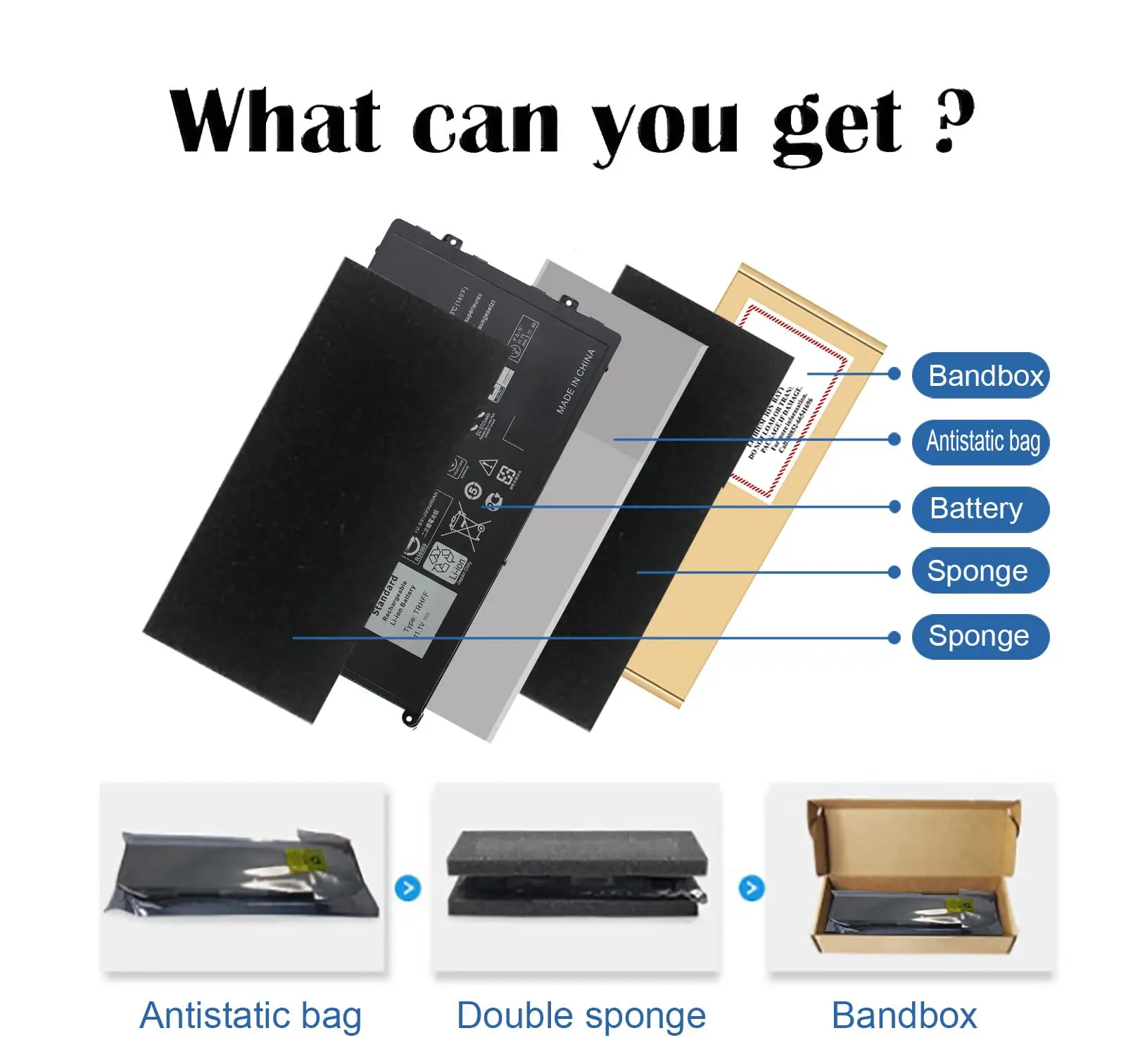 TRHFF P39F P49G 43WH batería del ordenador portátil para Dell Inspiron 15-5547 5547 5548 5545 5542 N5547 N5447 Latitude 14 3450 15 E3450 E3550 - imagen 4